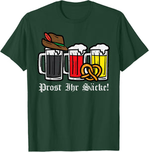Oktoberfest Prost Ihr Sacke German Costume Men Women Kids T-Shirt - T-Shirt | Forest