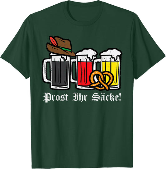 Oktoberfest Prost Ihr Sacke German Costume Men Women Kids T-Shirt - T-Shirt | Forest