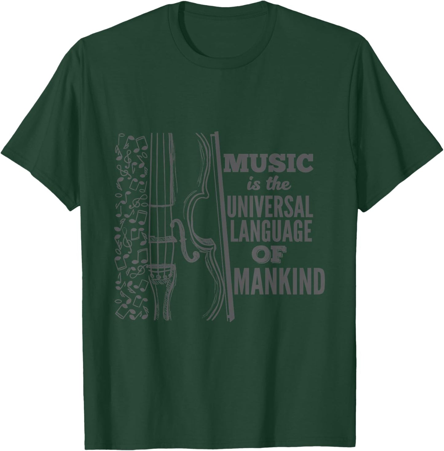 Music Is The Universal Language Funny Composer Gift T-Shirt - T-Shirt | Forest