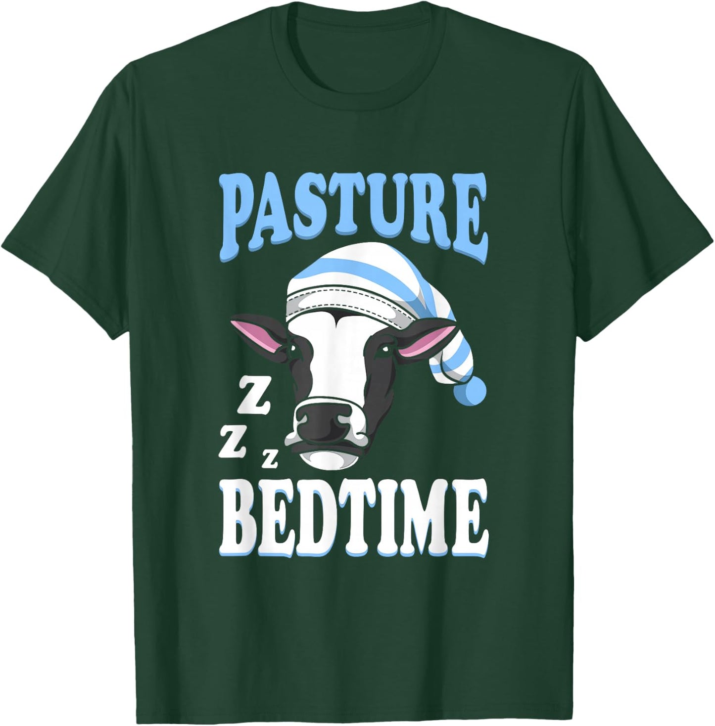 Cute Sleepy Cow Pasture Bedtime T-Shirt - T-Shirt | Forest