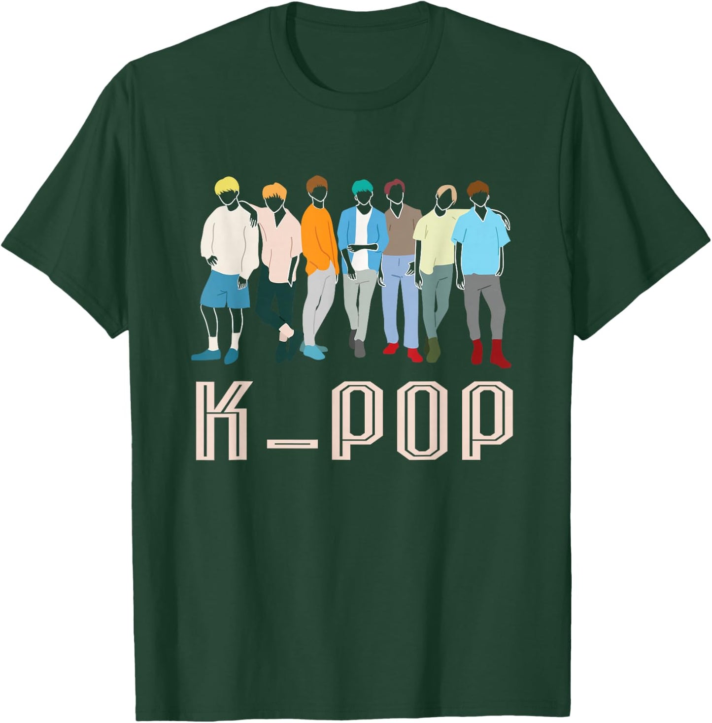 K-Pop Korean Pop Music Boy Band for K-Pop Fanatics T-Shirt - T-Shirt | Forest