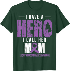 Call Her Mom- Leiomyosarcoma Cancer Gifts Awareness Support T-Shirt - T-Shirt | Forest