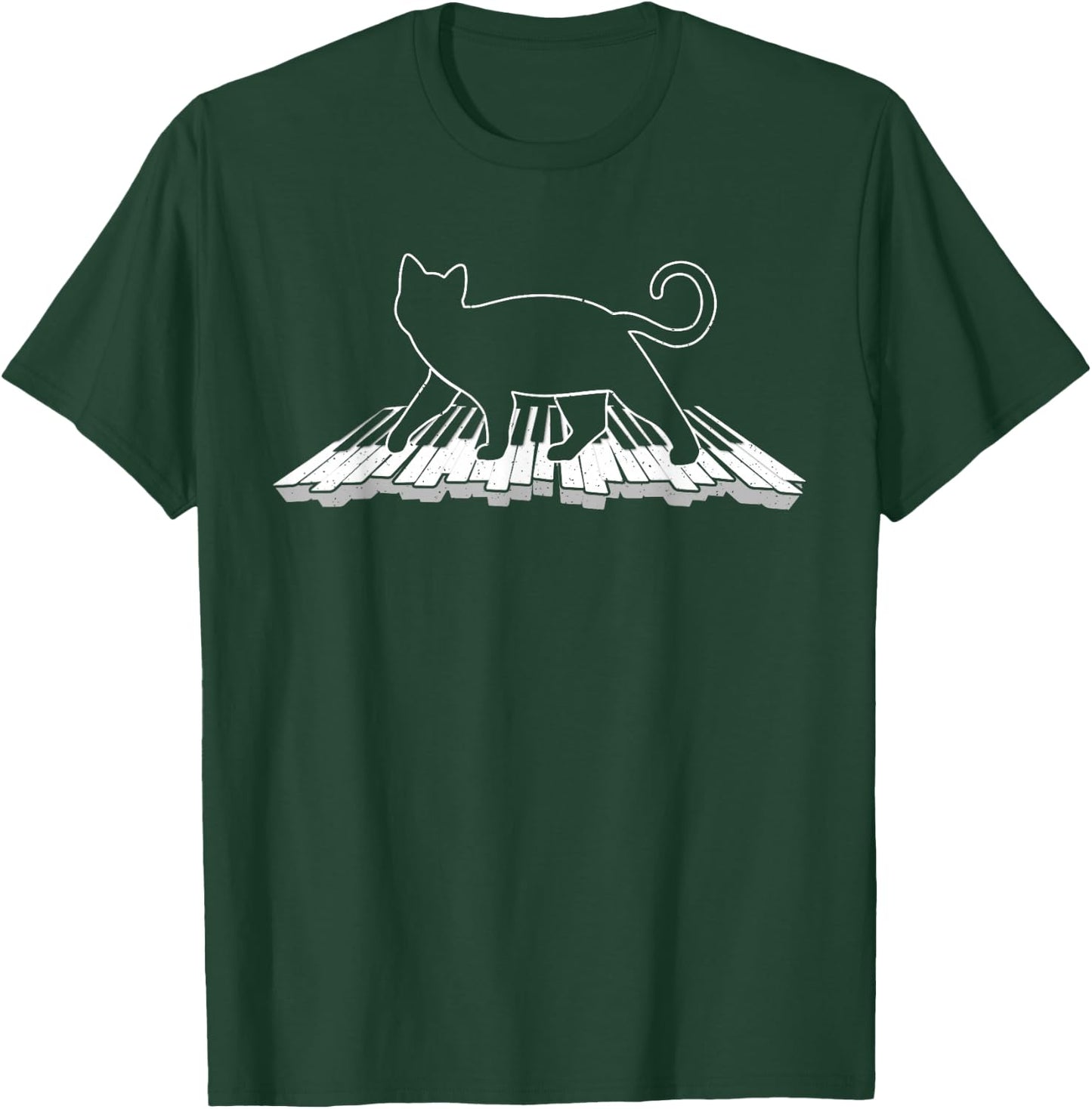 Cute Piano Women Keyboard Instrument Piano Player T-Shirt - T-Shirt | Forest