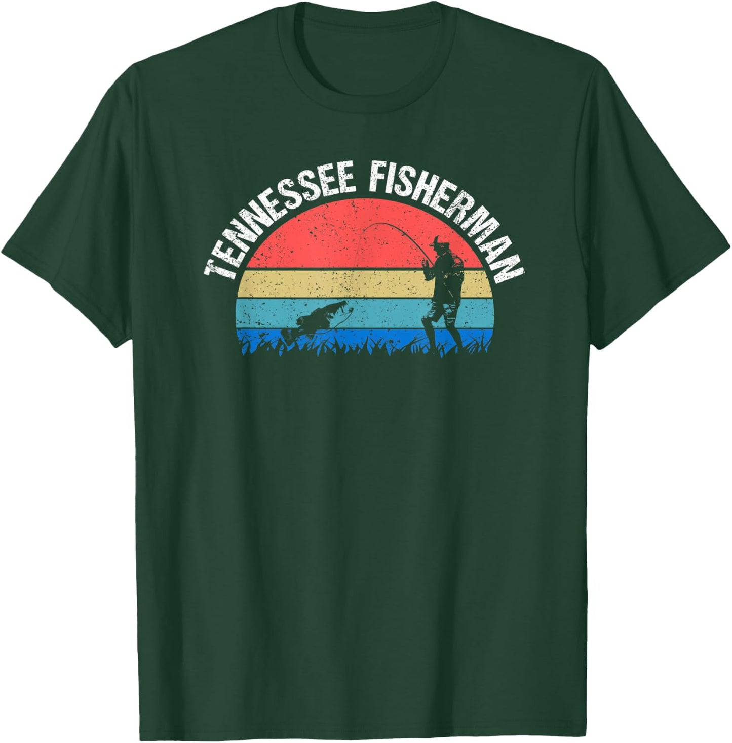 Tennessee Fisherman Funny Fishing T-Shirt - T-Shirt | Forest