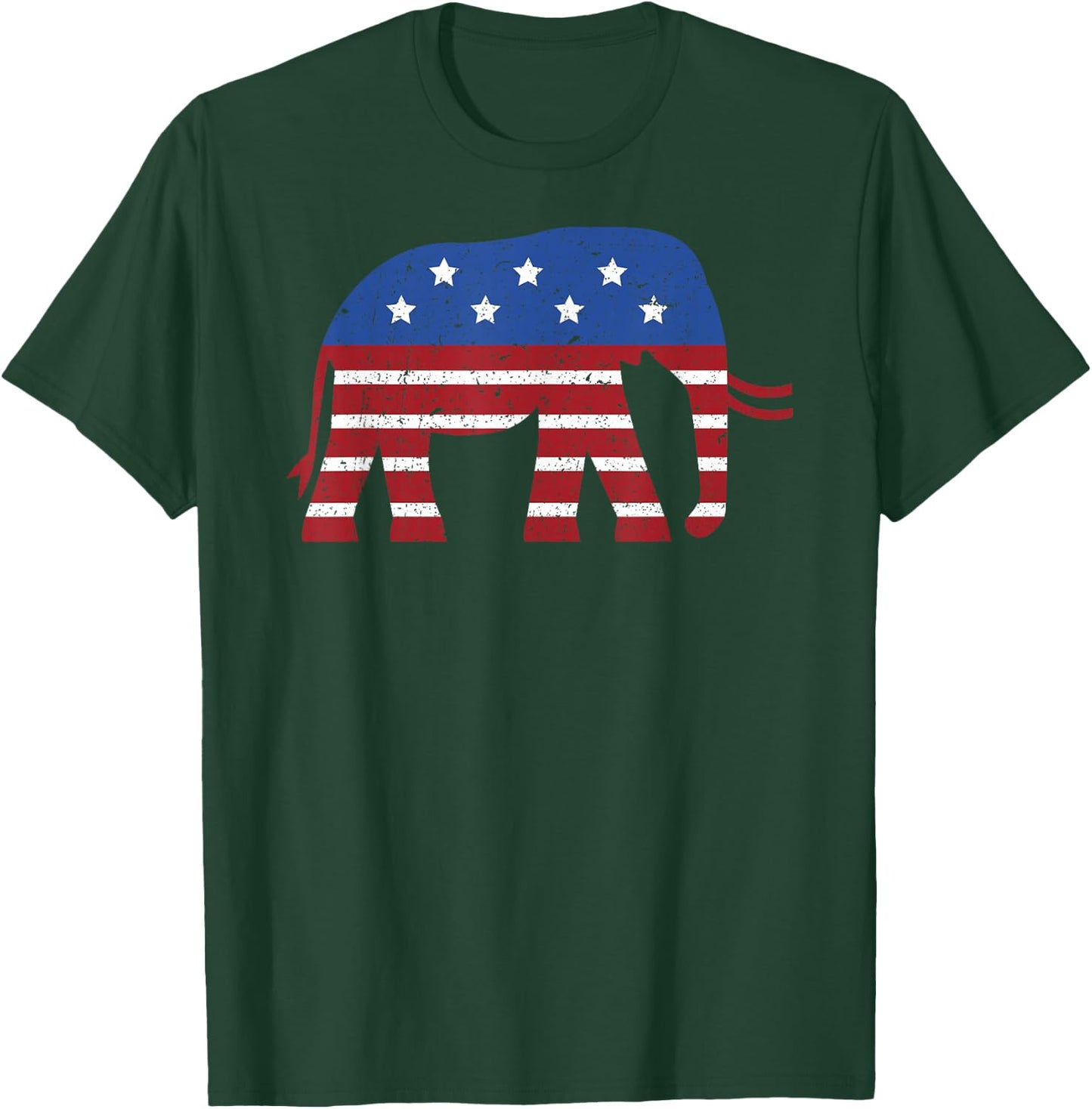 Retro Republican Party Elephant Symbol T-Shirt - T-Shirt | Forest
