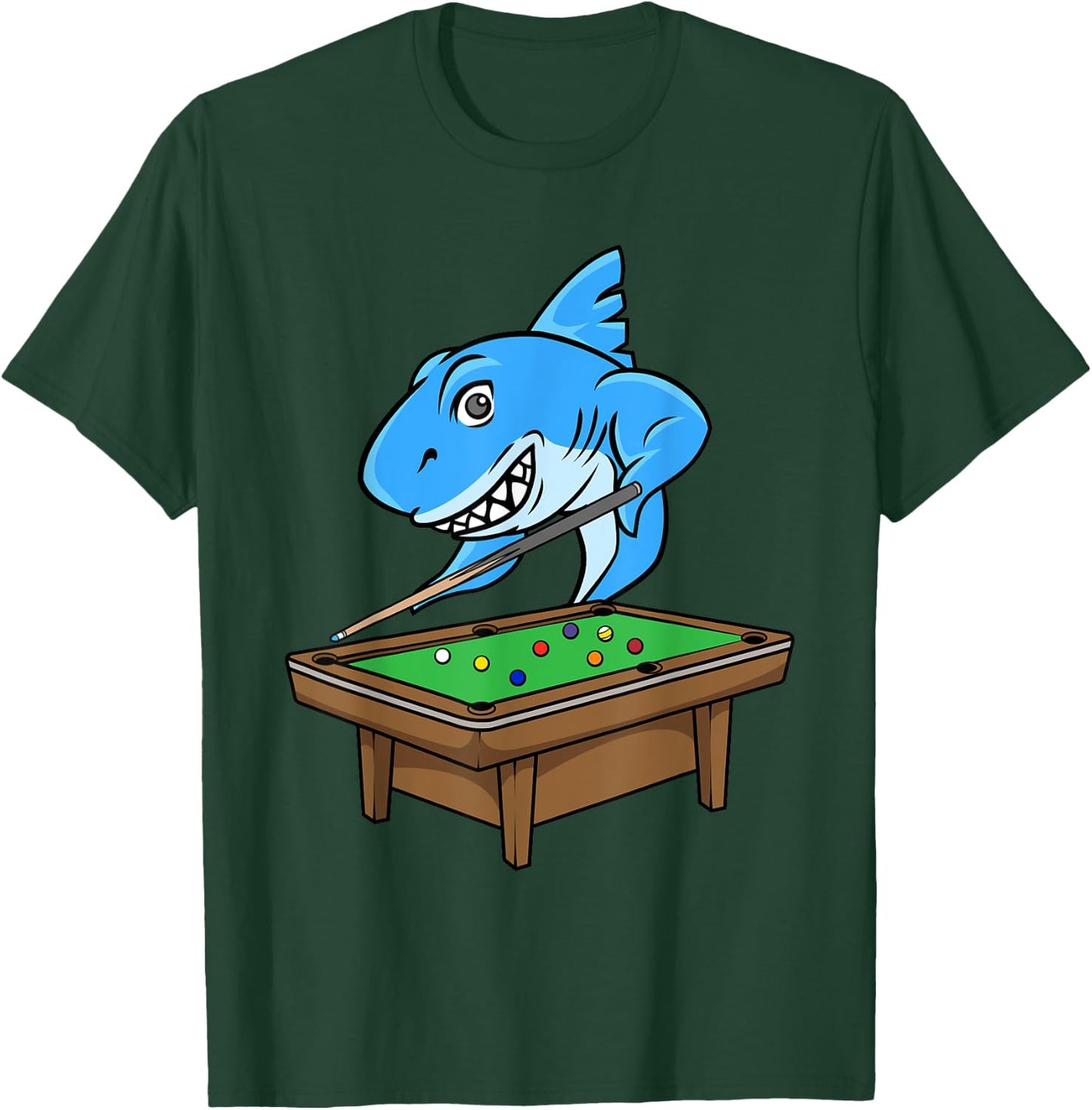 Funny Billiards Pool Shark Hall Snooker Joke Billiard Cue T-Shirt - T-Shirt | Forest
