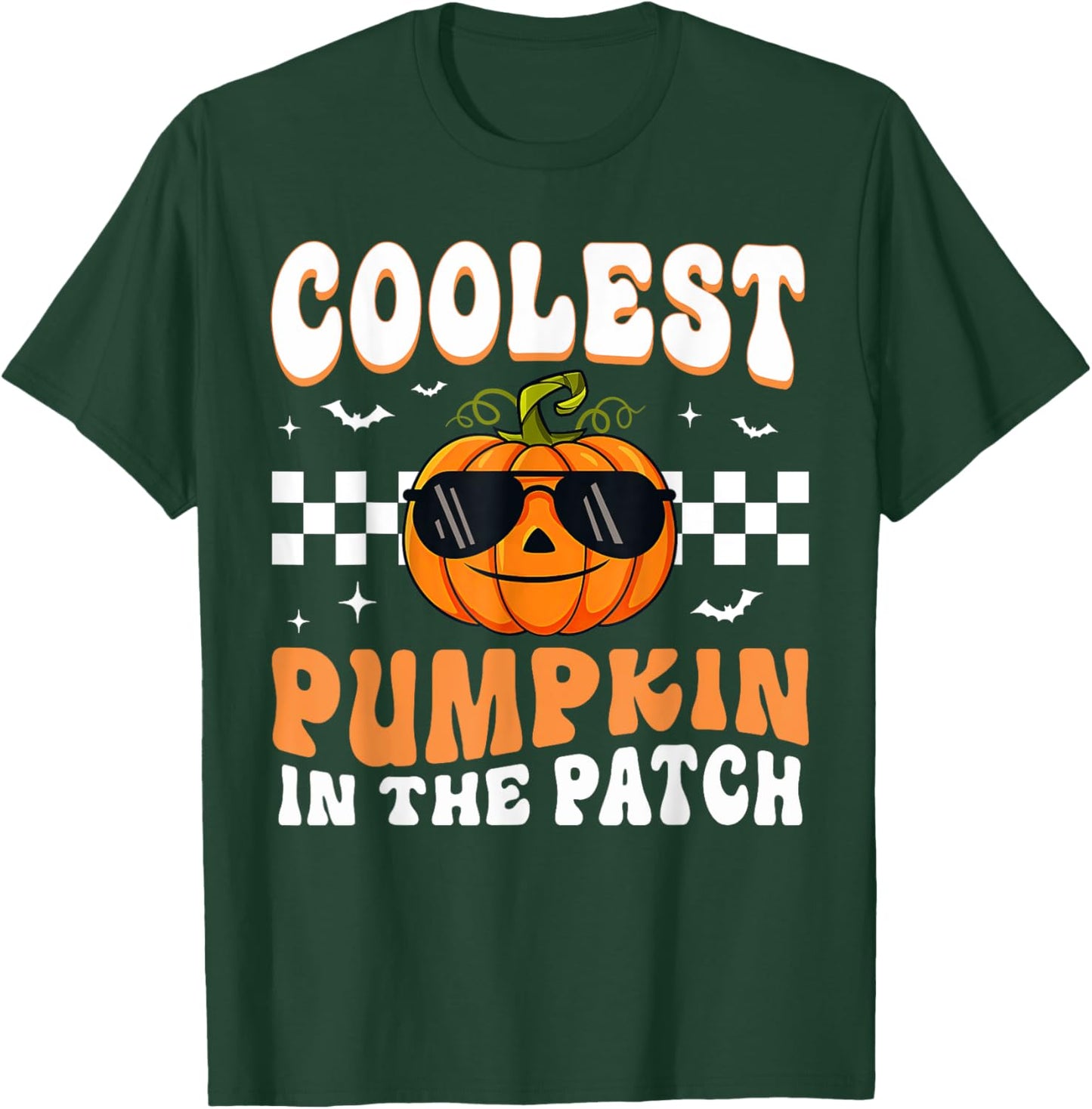 Coolest Pumpkin In The Patch Halloween Boys Girls Halloween T-Shirt - T-Shirt | Forest