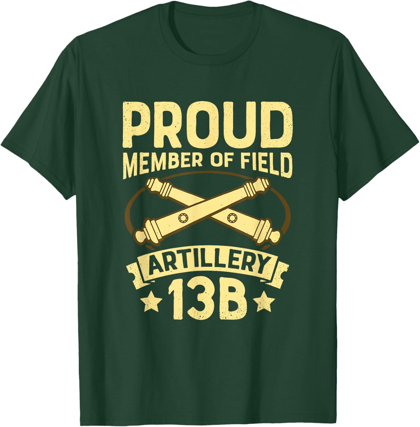 Field Artillery 13 Bravo T-Shirt - T-Shirt | Forest