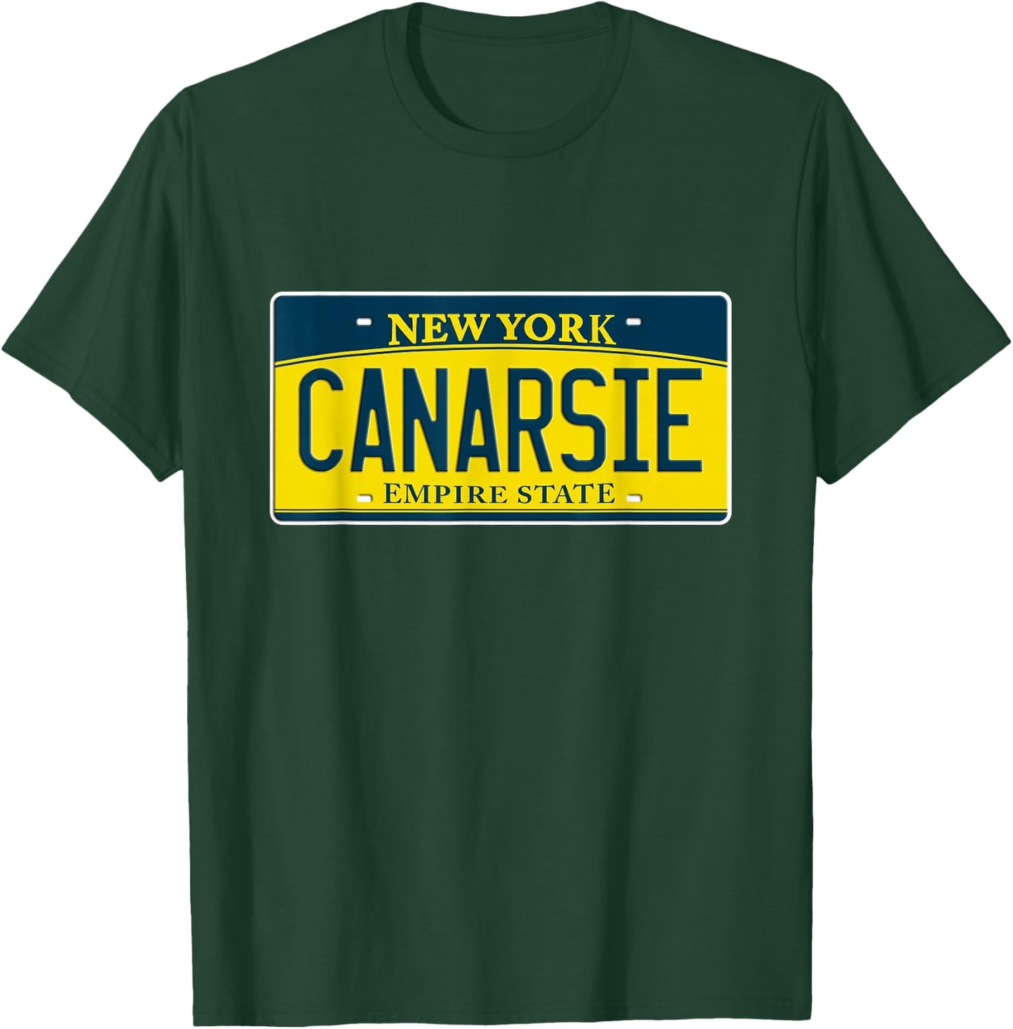 Canarsie Brooklyn NY New York Neighborhood License Plate T-Shirt - T-Shirt | Forest