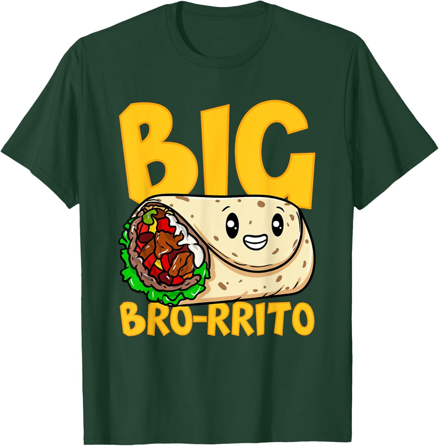Burrito Lover Funny Bro-rrito T-Shirt - T-Shirt | Forest