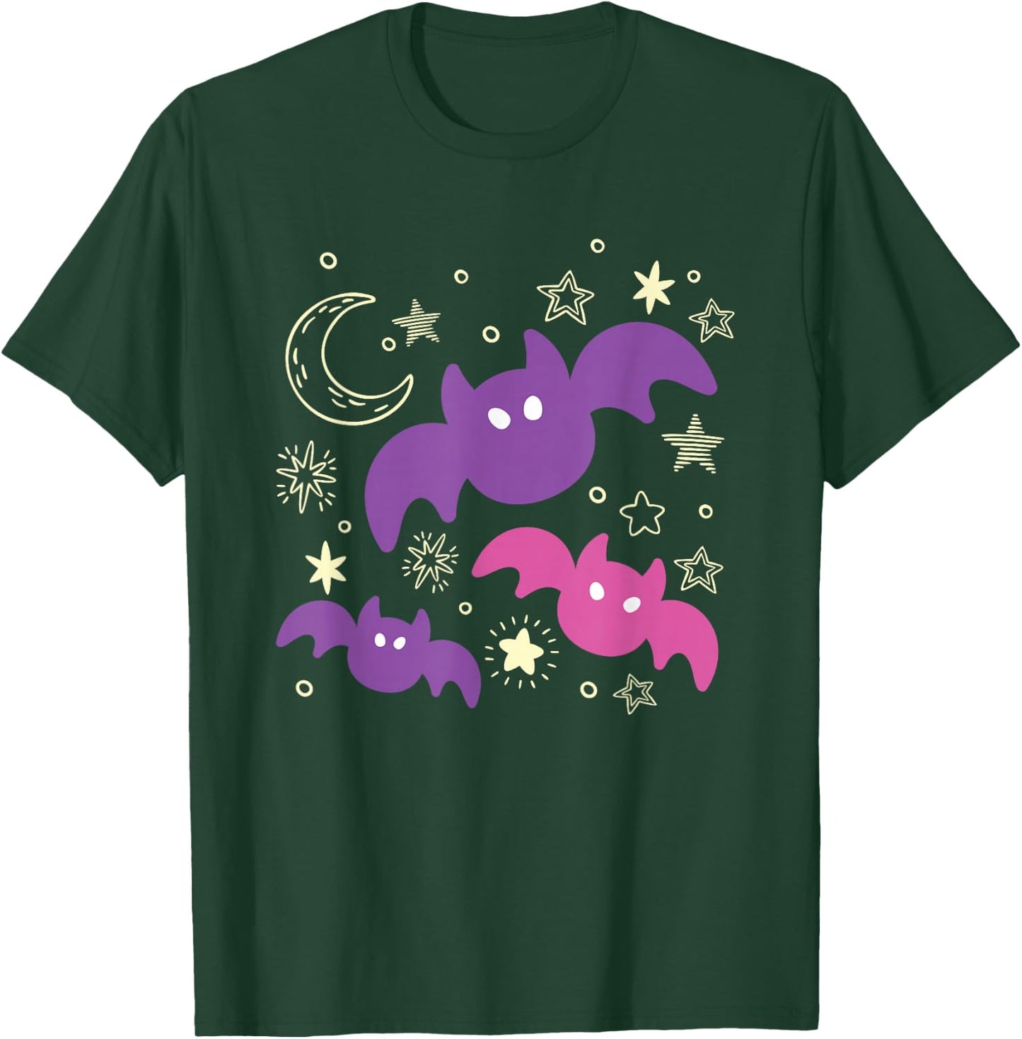 Toddlers Gift Cute Bat Halloween T-Shirt - T-Shirt | Forest