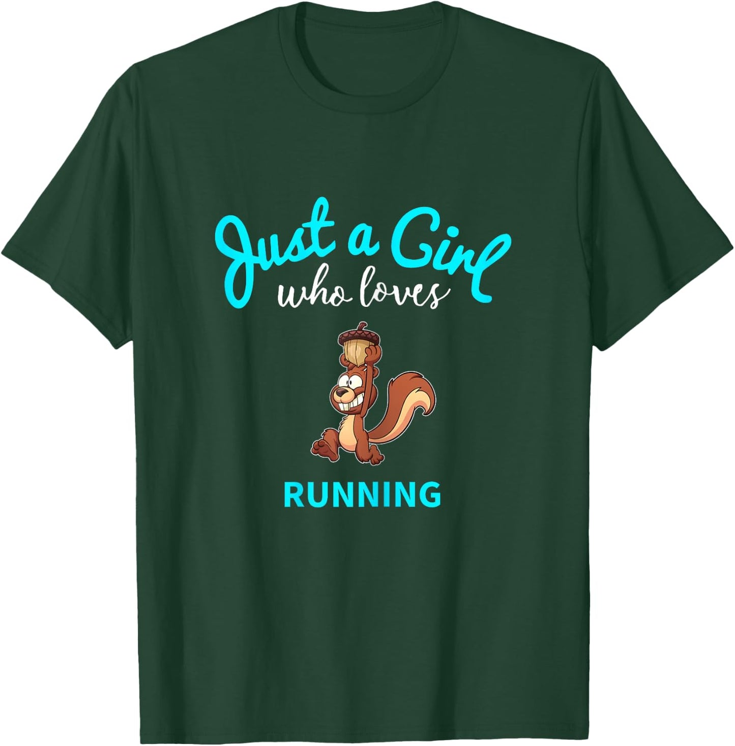 Running Jersey for Girls | Kids Running T-Shirt - T-Shirt | Forest
