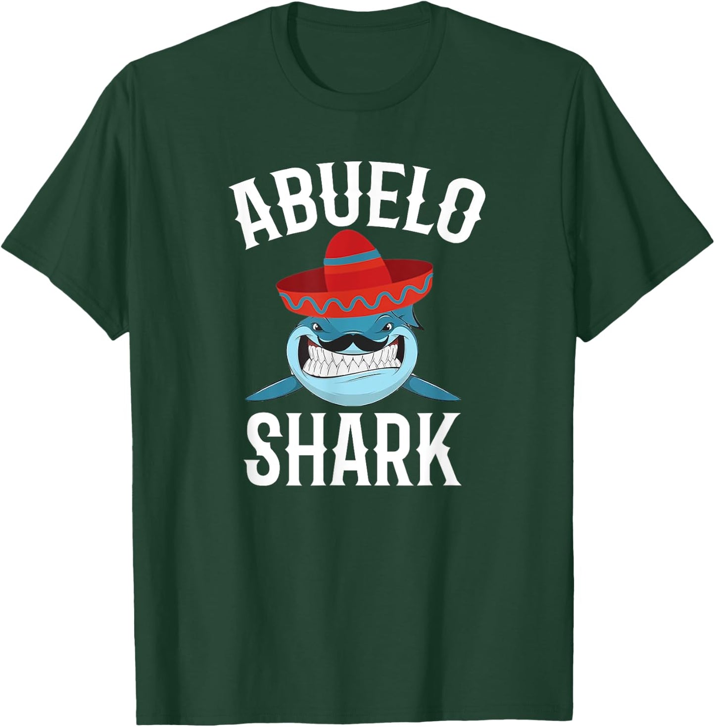 Abuelo Shark Funny Spanish Grandpa Gift T-Shirt - T-Shirt | Forest