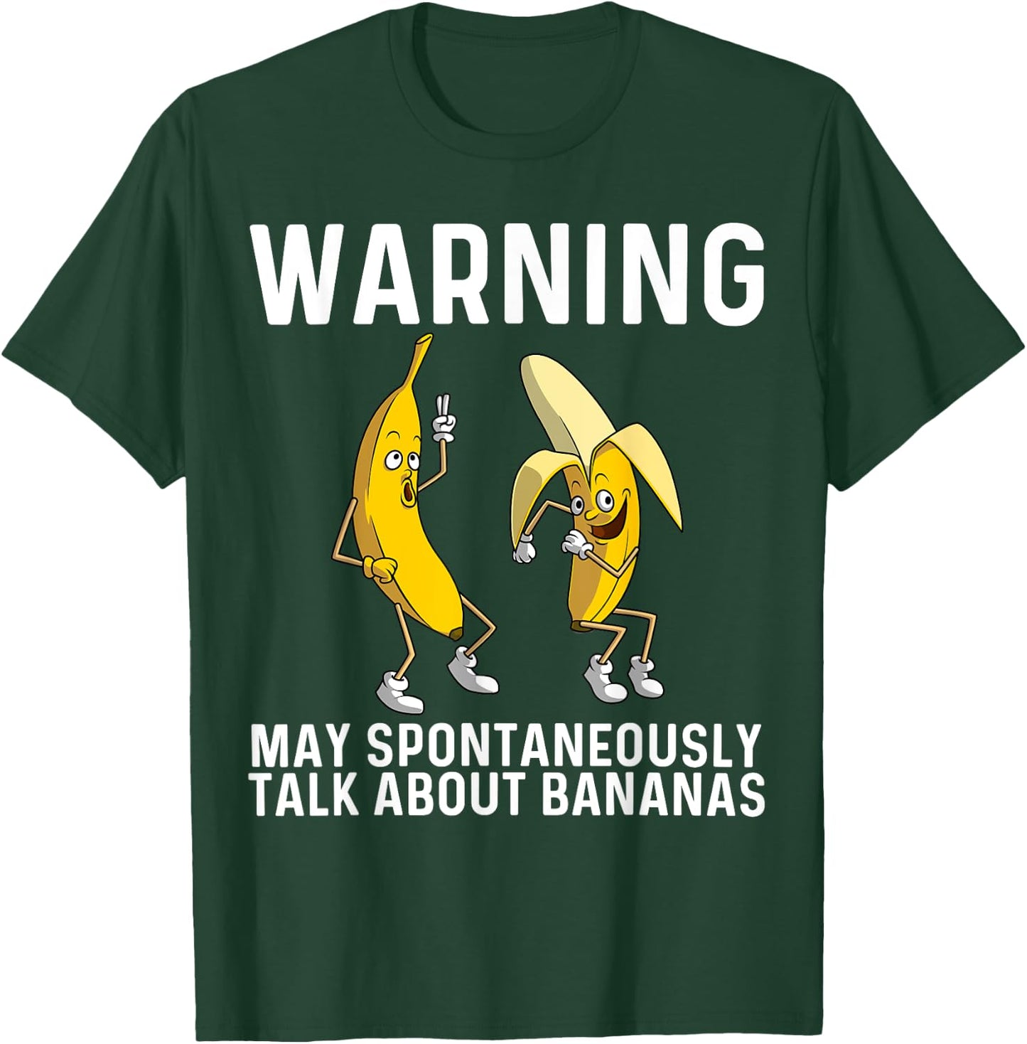 Banana Gift Women Boys Girls Kids Banana Fruit Lover Small T-Shirt - T-Shirt | Forest