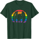Mothman - Retro Rainbow, Colorful Cryptid T-Shirt - T-Shirt | Forest