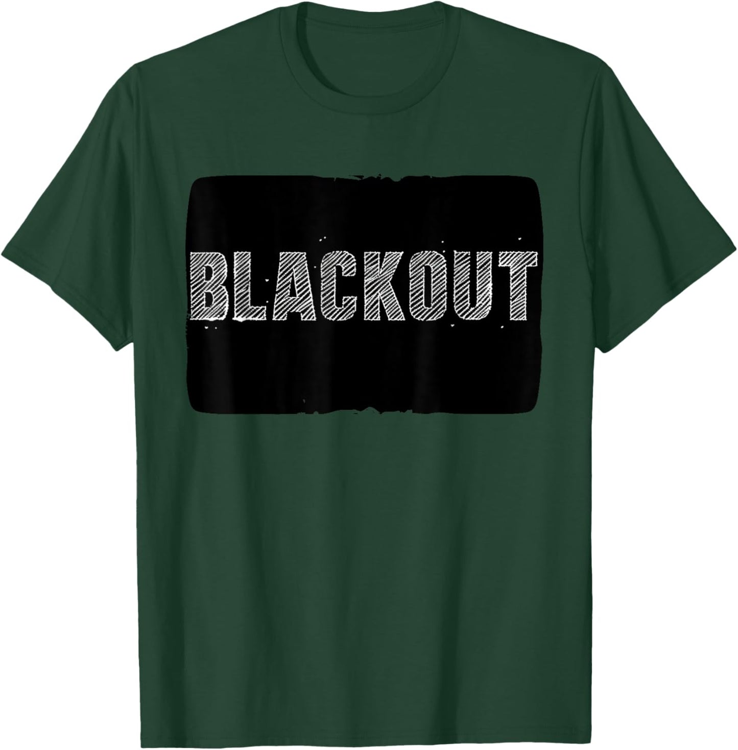 Cool Blackout Statement Costume T-Shirt - T-Shirt | Forest