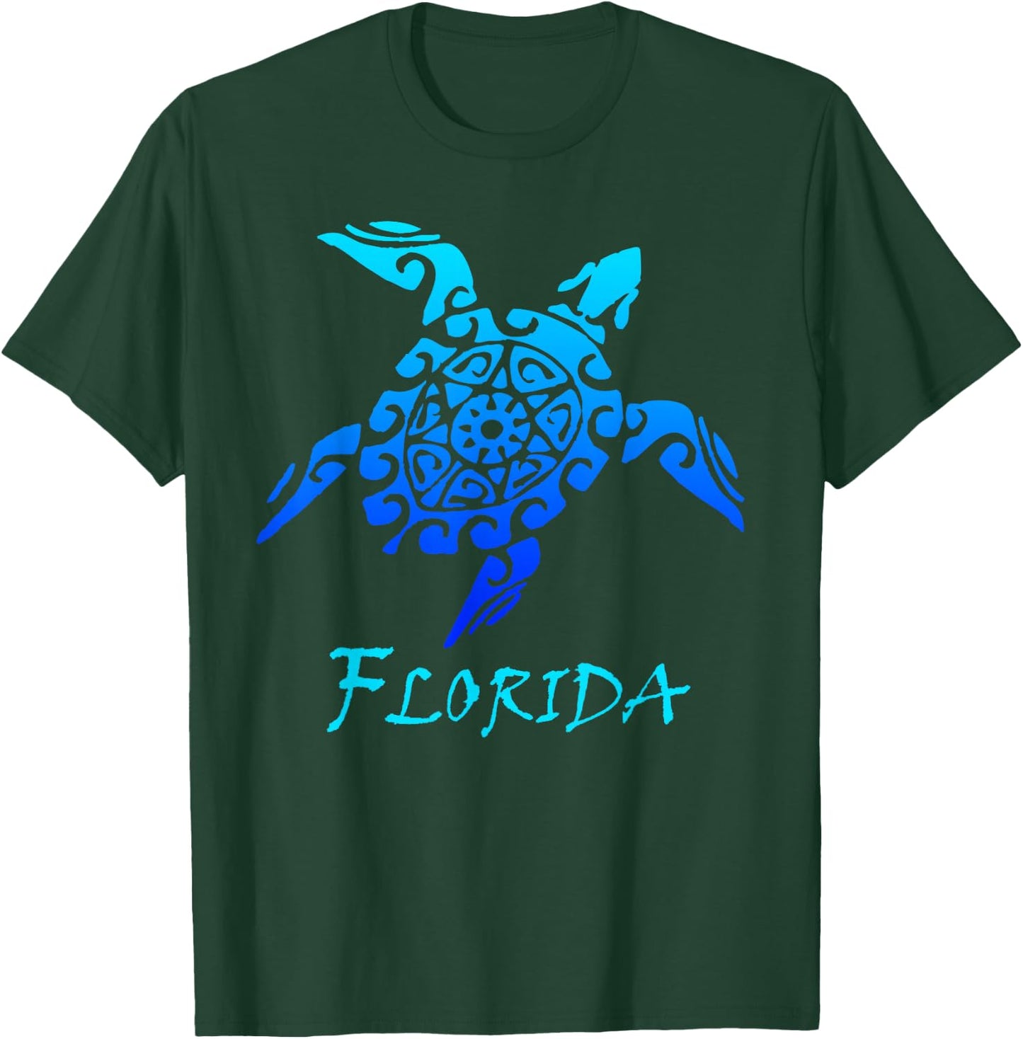 Florida Vacation Vintage Retro Sea Turtle T-Shirt - T-Shirt | Forest