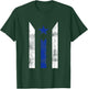 Thin Blue Line Puerto Rican Police Puerto Rico Flag Gift T-Shirt - T-Shirt | Forest