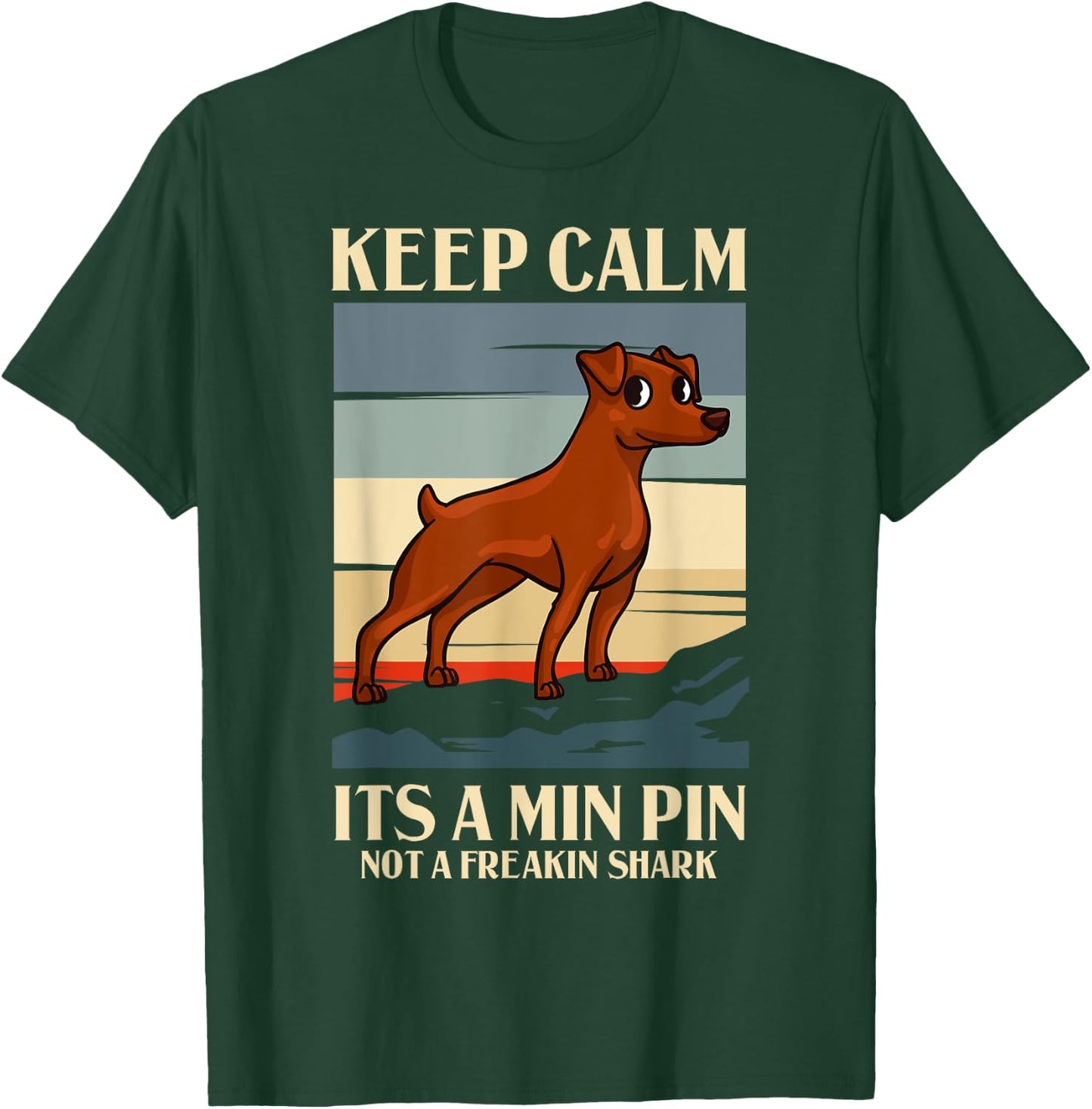 Miniature Pinscher Dog Puppies Owner Lover Women Kids T-Shirt - T-Shirt | Forest