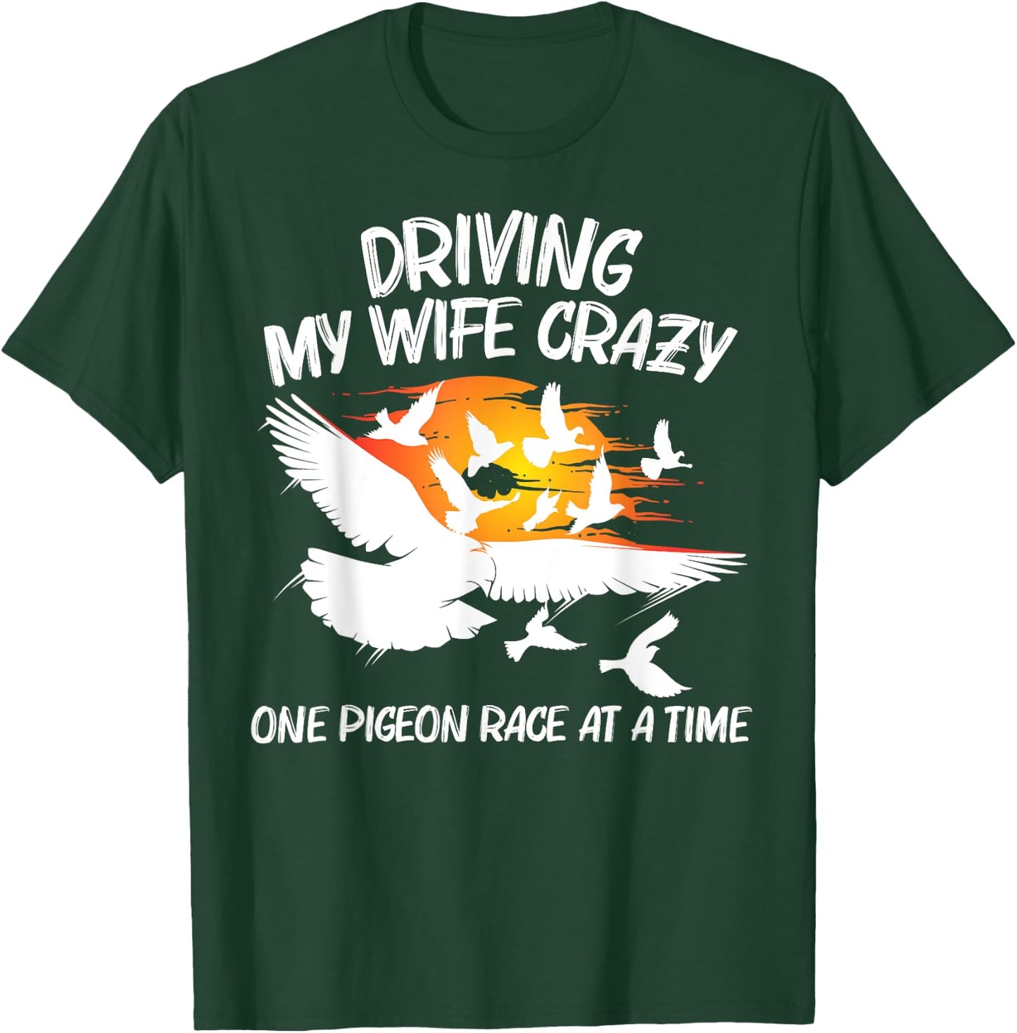 Pigeon Racing Gift Grandpa Homing Pigeon Bird Lovers T-Shirt - T-Shirt | Forest