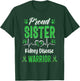 proud Sister kidney disease warrior awareness ribbon green T-Shirt - T-Shirt | Forest