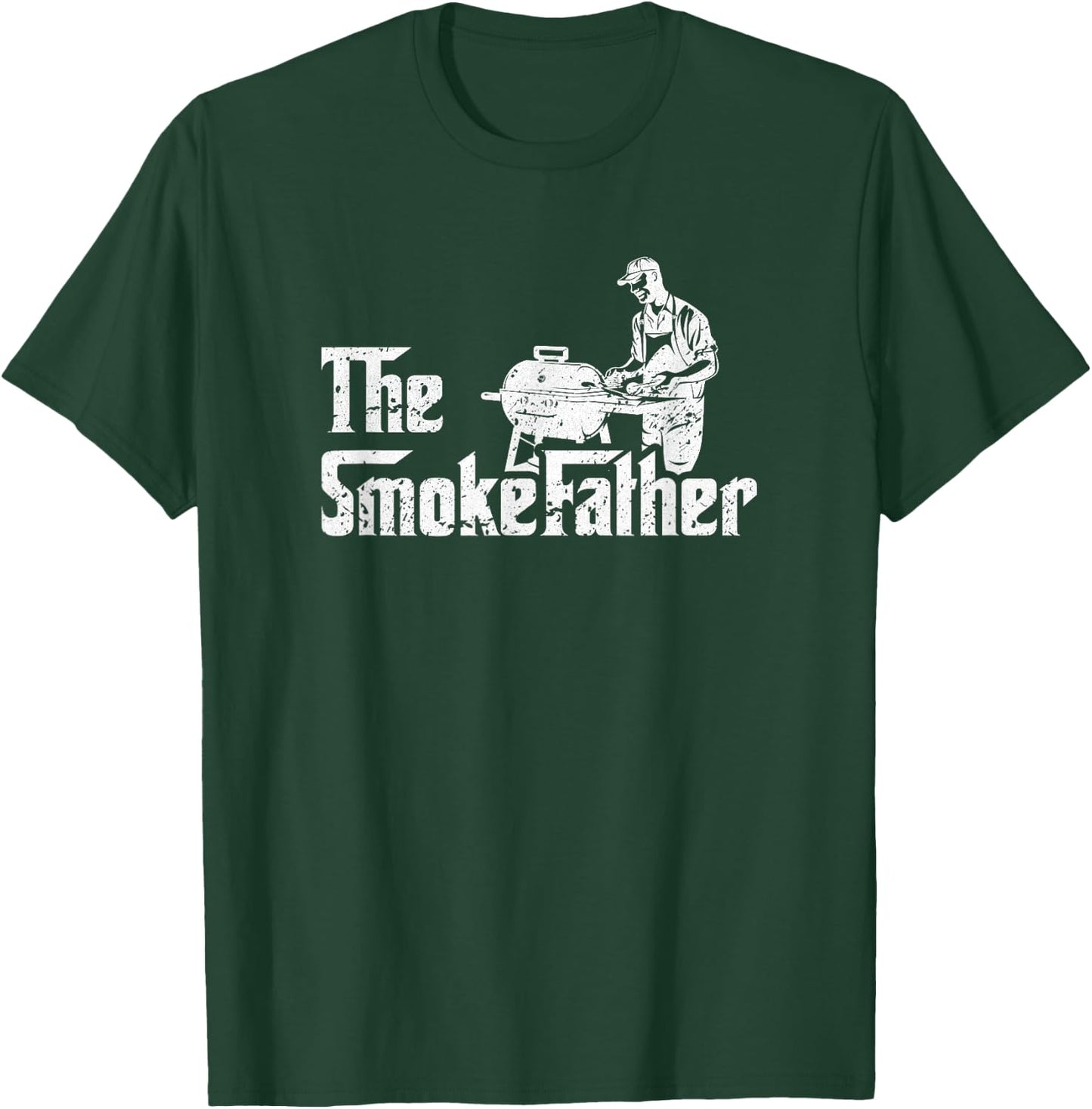 The SmokeFather Fathersday BBQ T-Shirt - T-Shirt | Forest