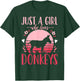 Donkey Just a Girl Who Loves Donkeys Retro T-Shirt - T-Shirt | Forest
