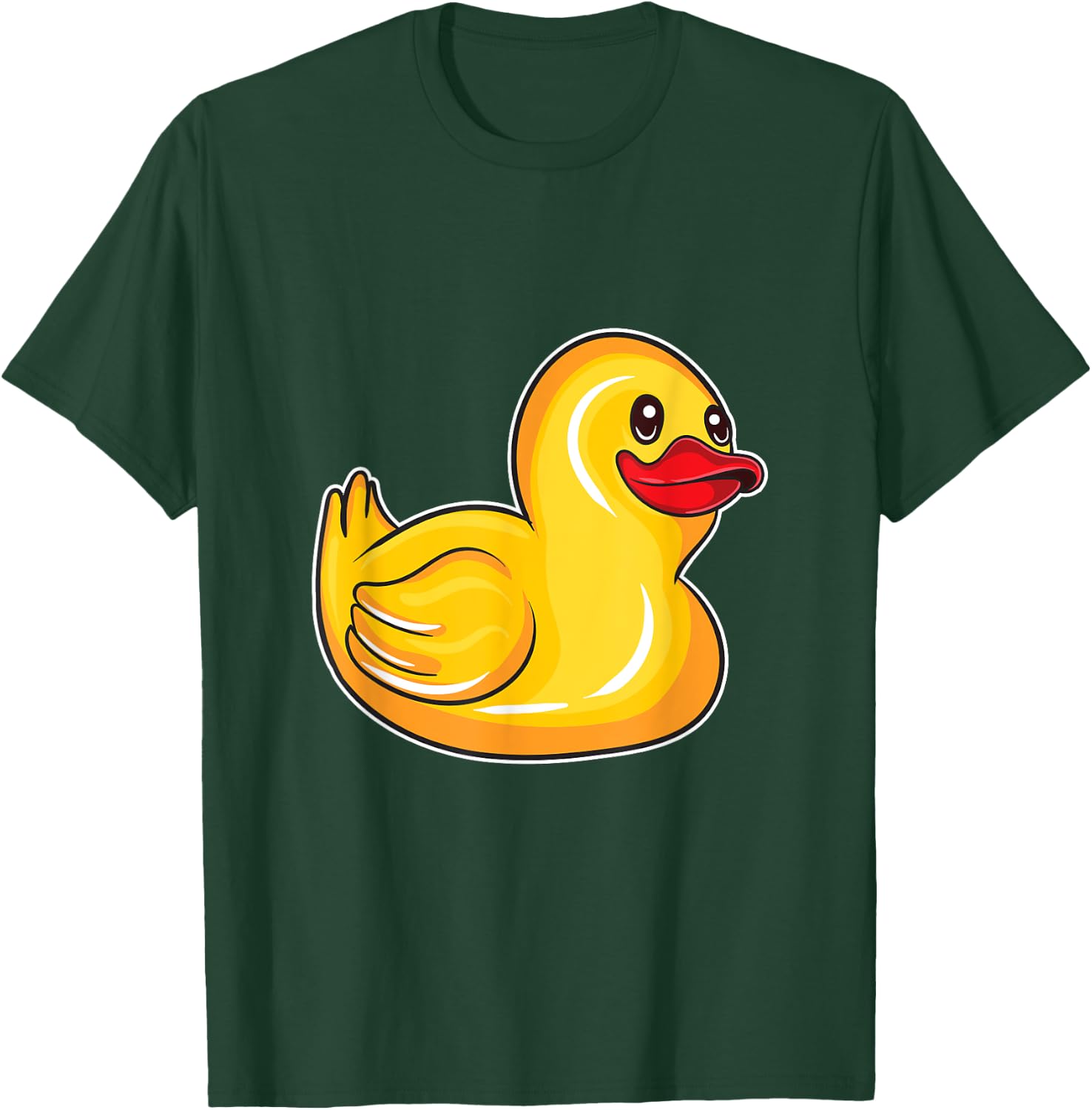 Cute Rubber Duck Gift Toddlers Men Women Funny Duckling T-Shirt - T-Shirt | Forest
