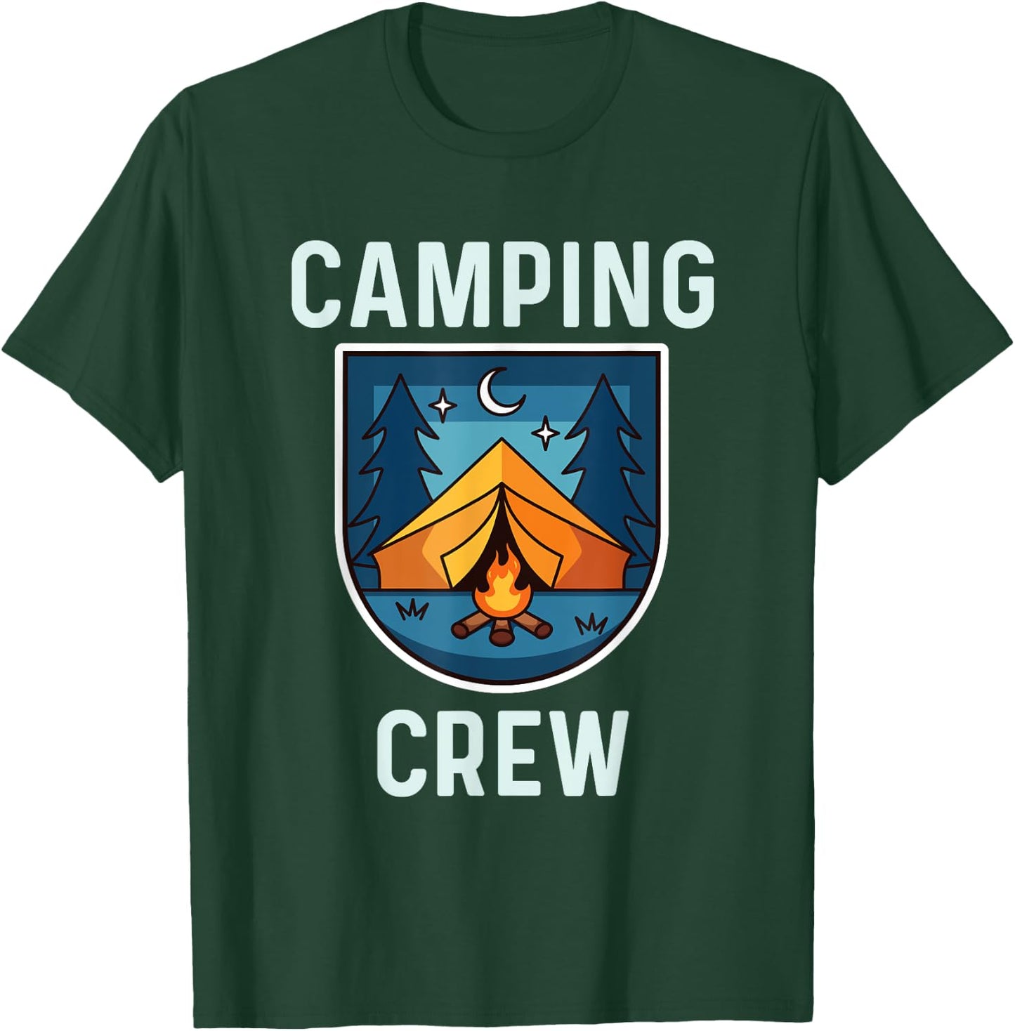 Camping Crew Shirt Family Camping Trip Matching Group Tent T-Shirt - T-Shirt | Forest