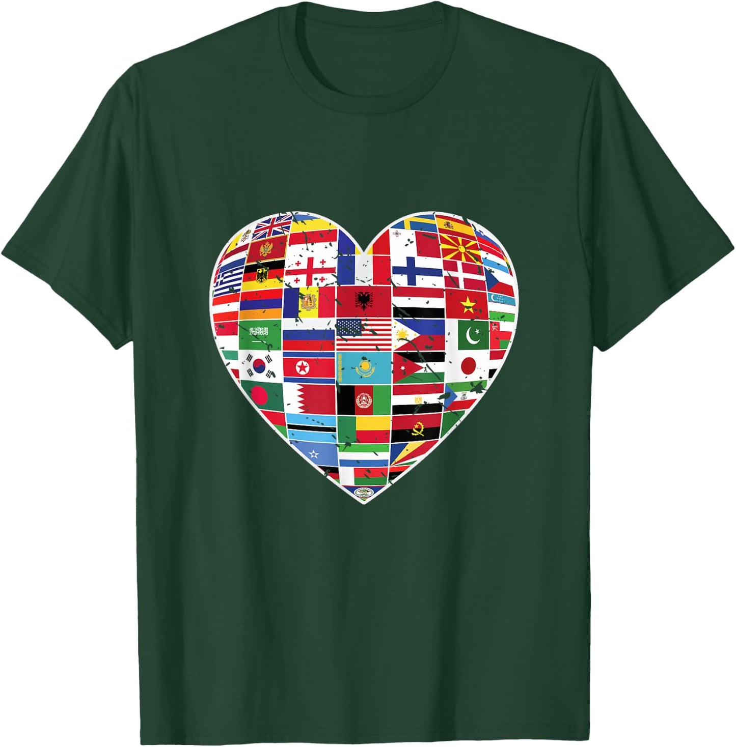 World Flags Earth Day T-Shirt - T-Shirt | Forest