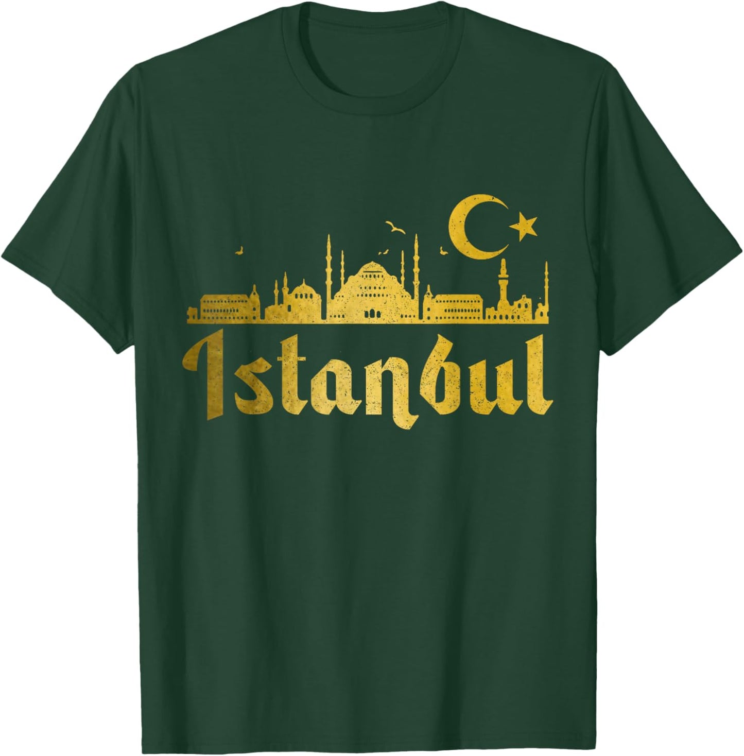 Istanbul Skyline Turkey Turkish Pride Souvenir Turkiye T-Shirt - T-Shirt | Forest