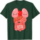Internal Organs Funny Human Anatomy Smiling T-Shirt - T-Shirt | Forest