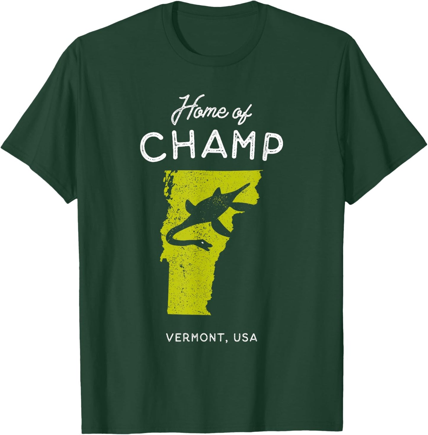 Home of Champ the Lake Monster - Vermont, USA T-Shirt - T-Shirt | Forest