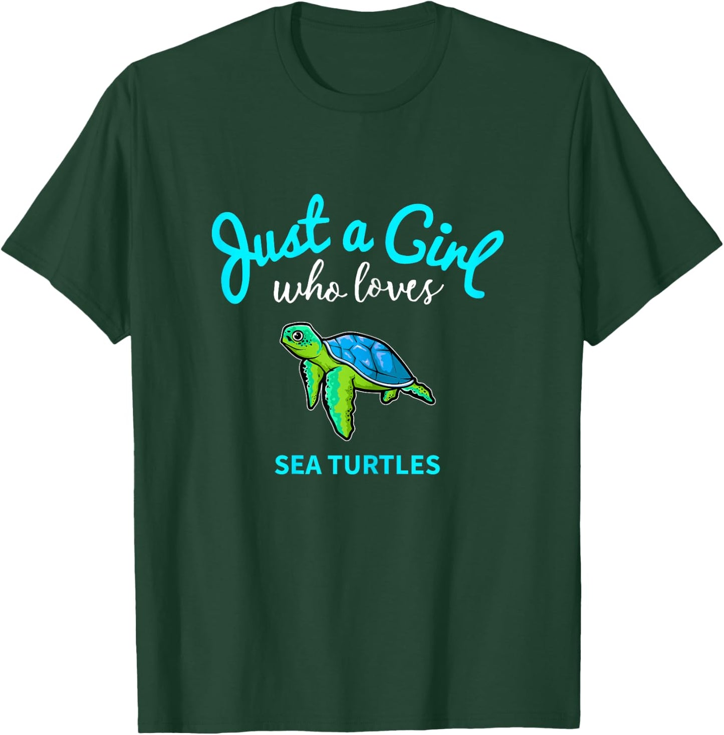 Sea Turtle Shirt for Girls | Kids Sea Turtle Shirt T-Shirt - T-Shirt | Forest