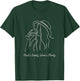 Empty Nester Mom Women Wine Lover Line Art Aesthetic T-Shirt - T-Shirt | Forest