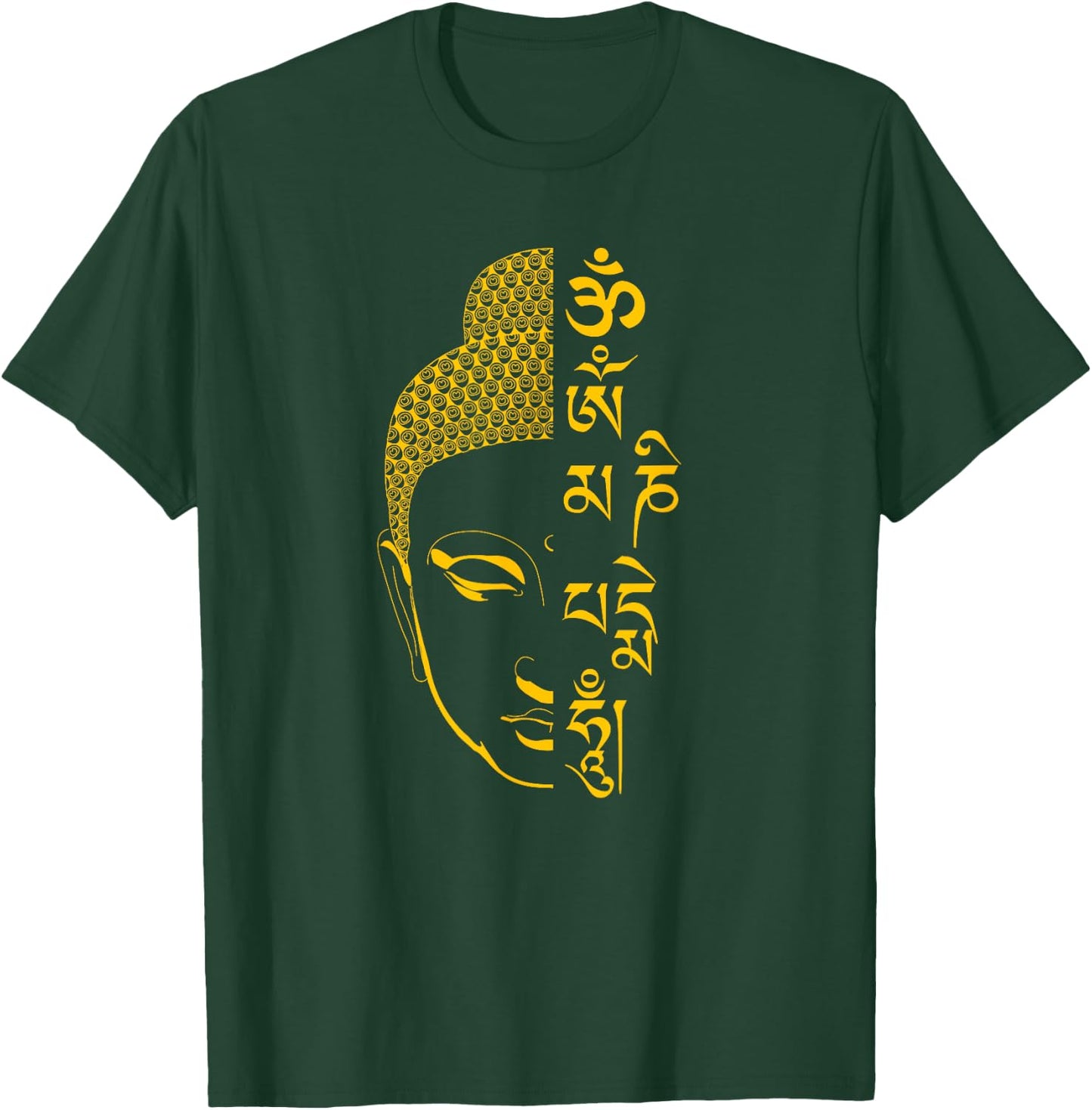 Buddha Om Mani Padme Hum Mantra T-Shirt - T-Shirt | Forest
