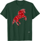 Horse Bandana Pattern - Riding Art T-Shirt - T-Shirt | Forest