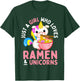 Just a Girl Who Loves Ramen and Unicorns Anime Teen Girls T-Shirt - T-Shirt | Forest