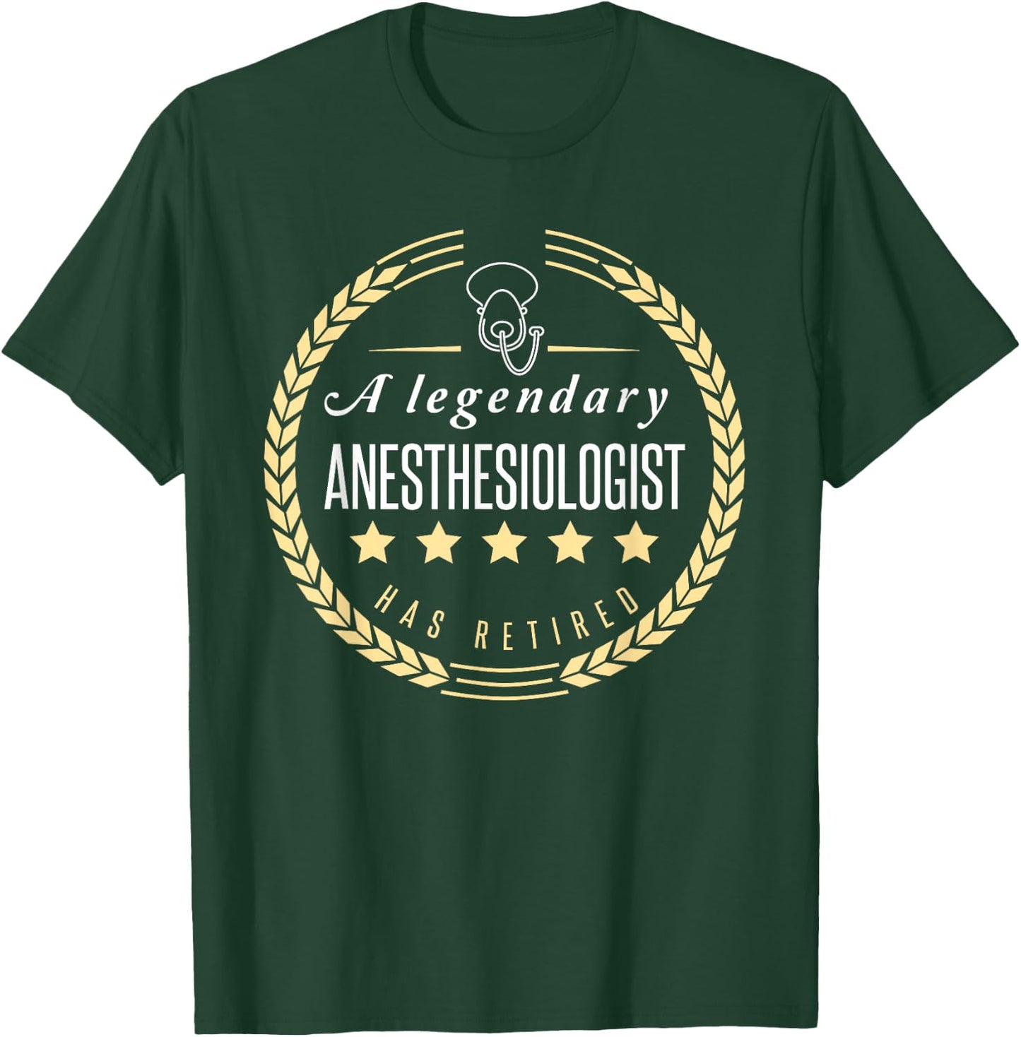 Retired Anesthesiologist Shirt Funny Retirement Gift T-Shirt - T-Shirt | Forest