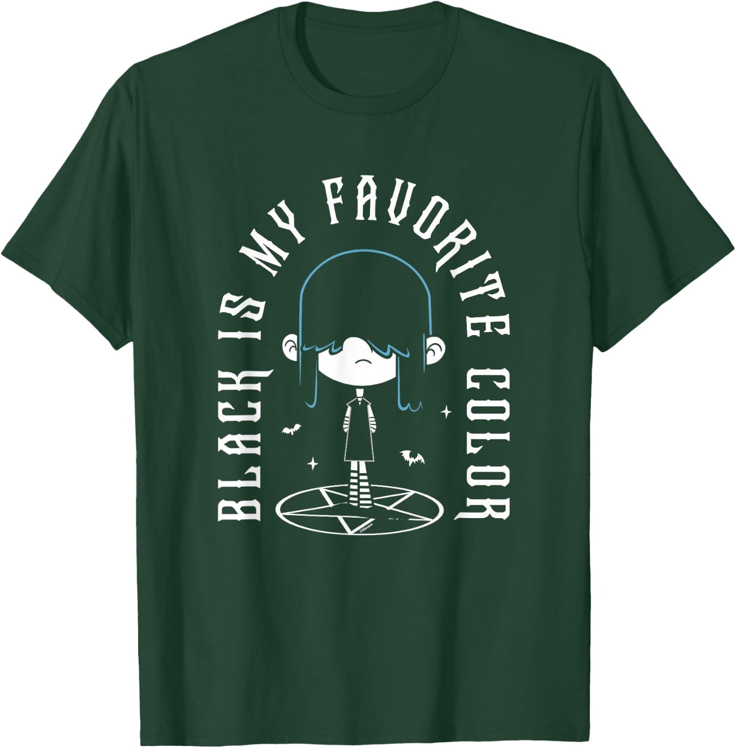 The Loud House Lucy Loud Black Is My Favorite T-Shirt - T-Shirt | Forest