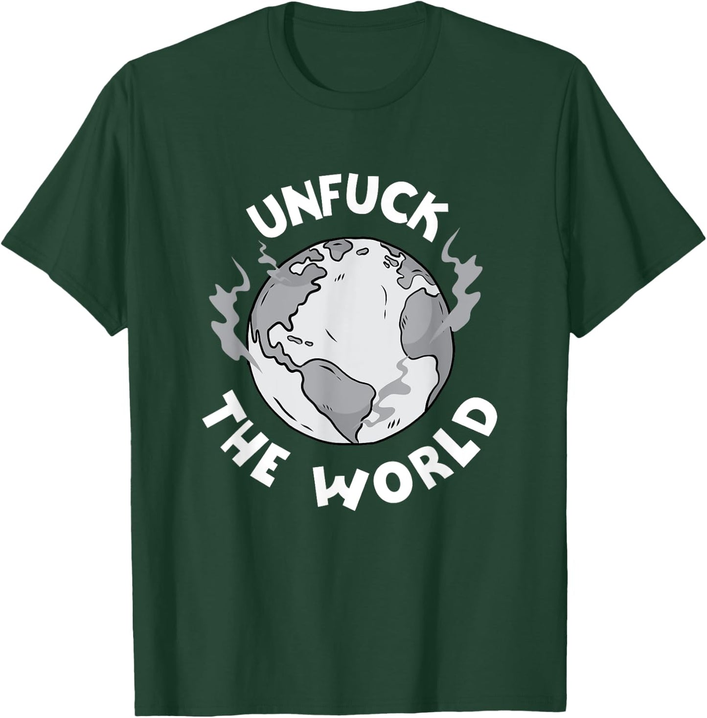 Unfuck The World Save The Elephants Earth Day 2021 Gifts T-Shirt - T-Shirt | Forest