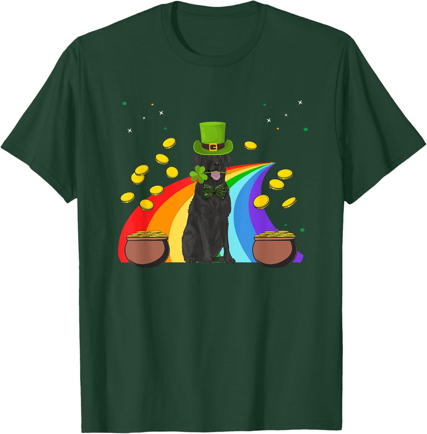 Labrador Retriever St Patrick's Day Funny Dog Lover Gifts T-Shirt - T-Shirt | Forest