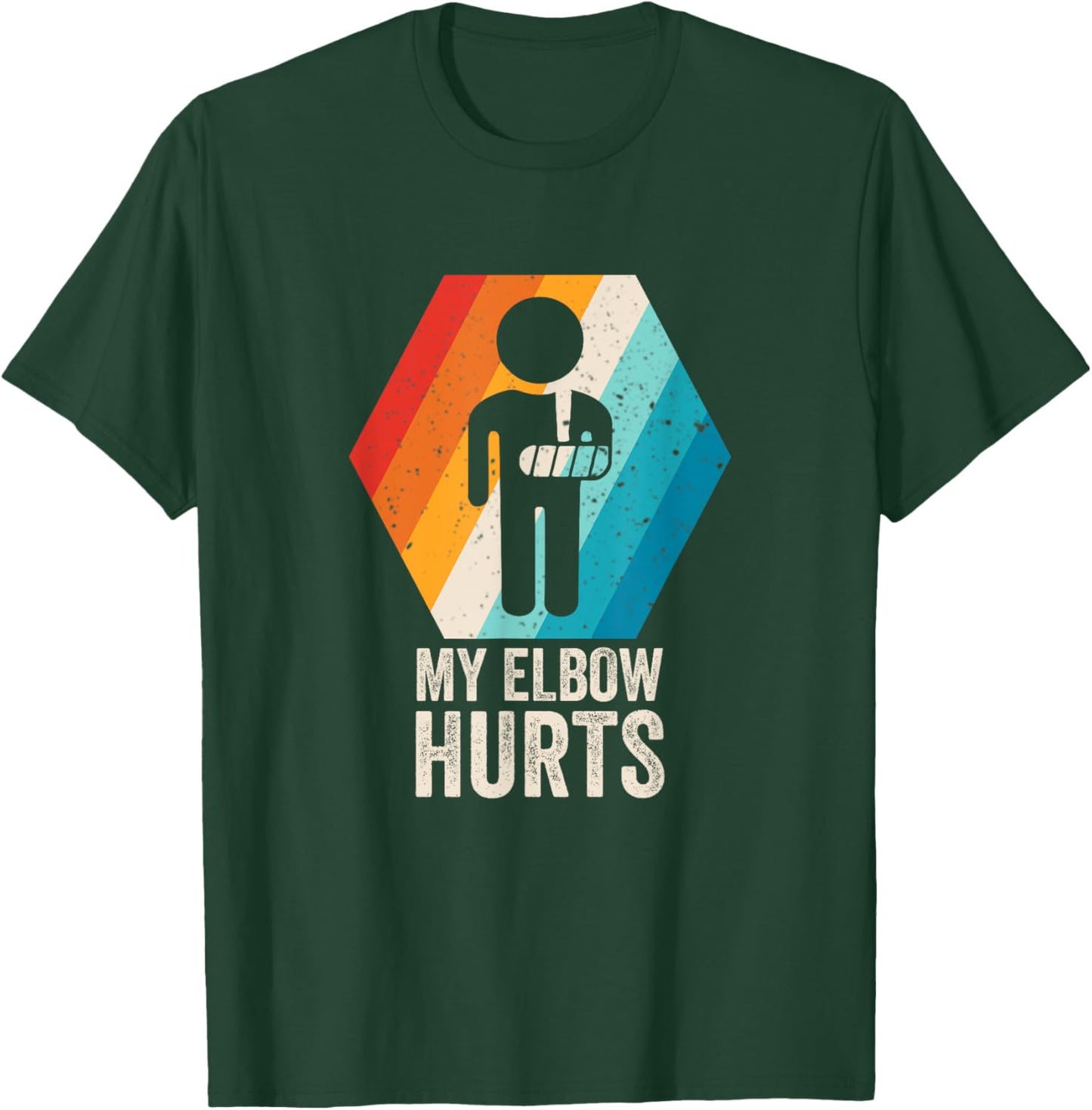 My Elbow Hurts Ellow Cancer Vintage Design T-Shirt - T-Shirt | Forest