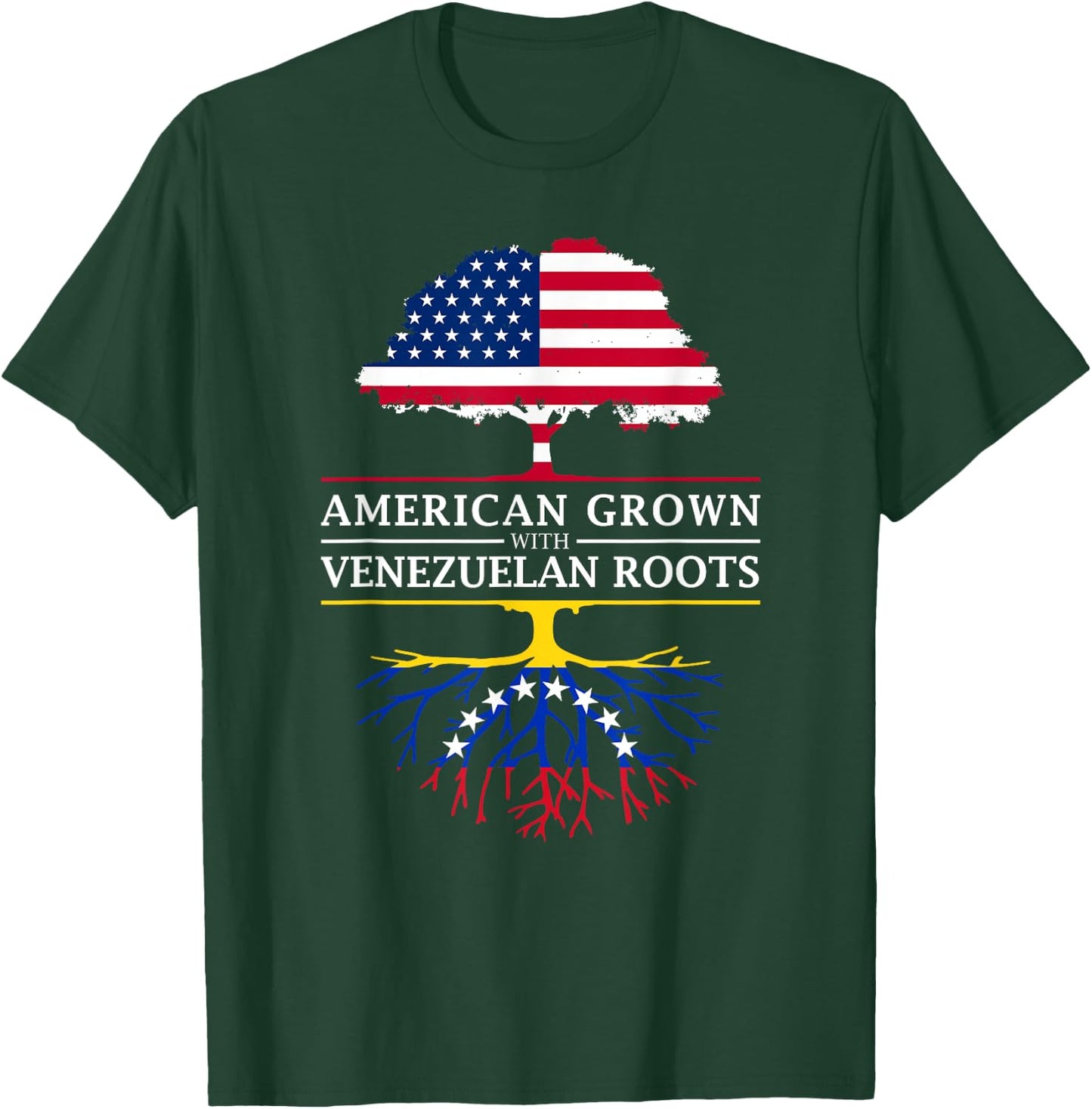 American Grown with Venezuelan Roots - Venezuela Small T-Shirt - T-Shirt | Forest