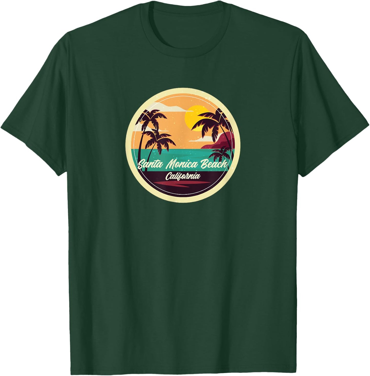 Santa Monica Beach Souvenir - California Reminder Women T-Shirt - T-Shirt | Forest