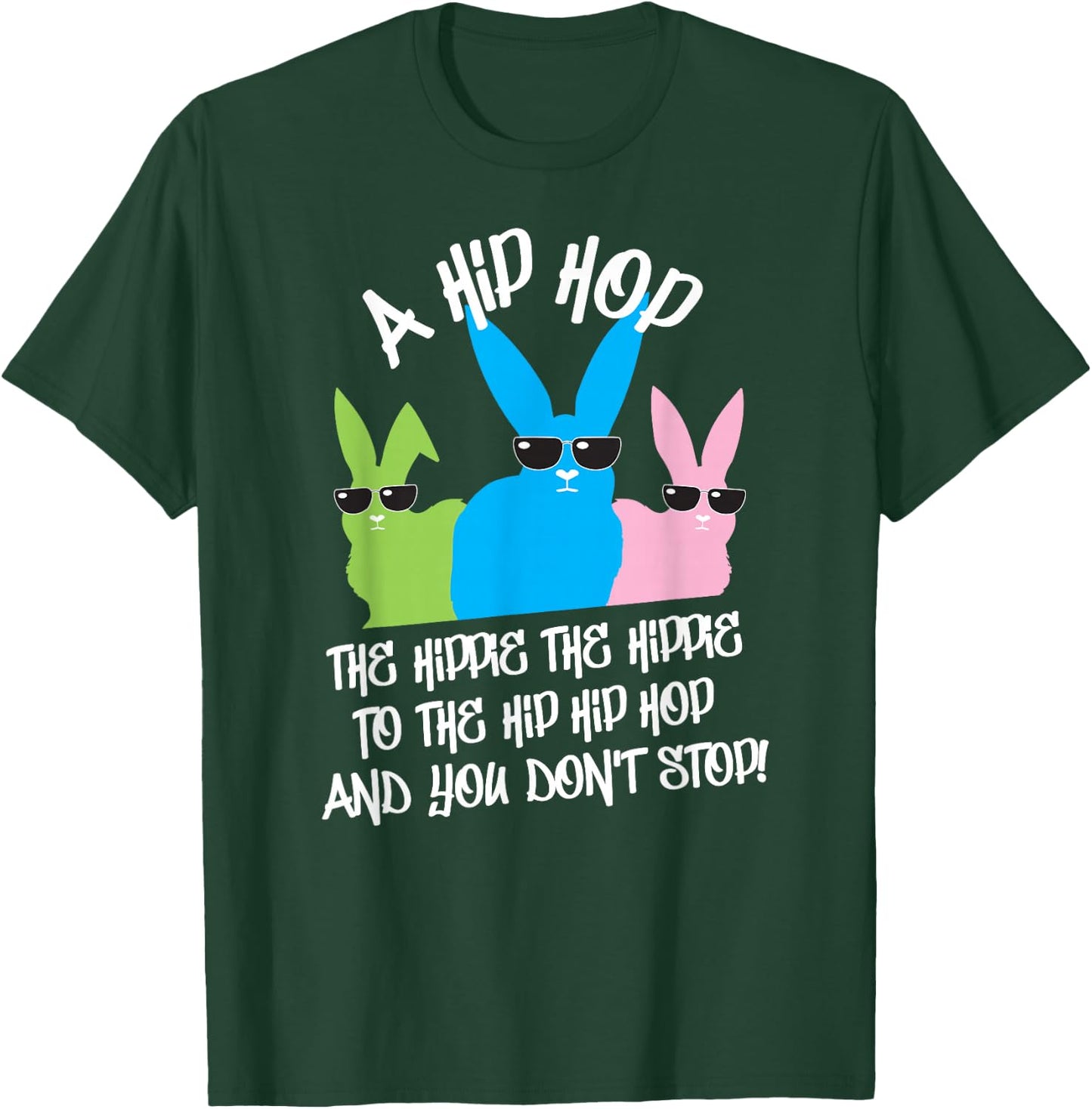 Hip Hop Easter Bunny Old School Hip Hop T-Shirt - T-Shirt | Forest