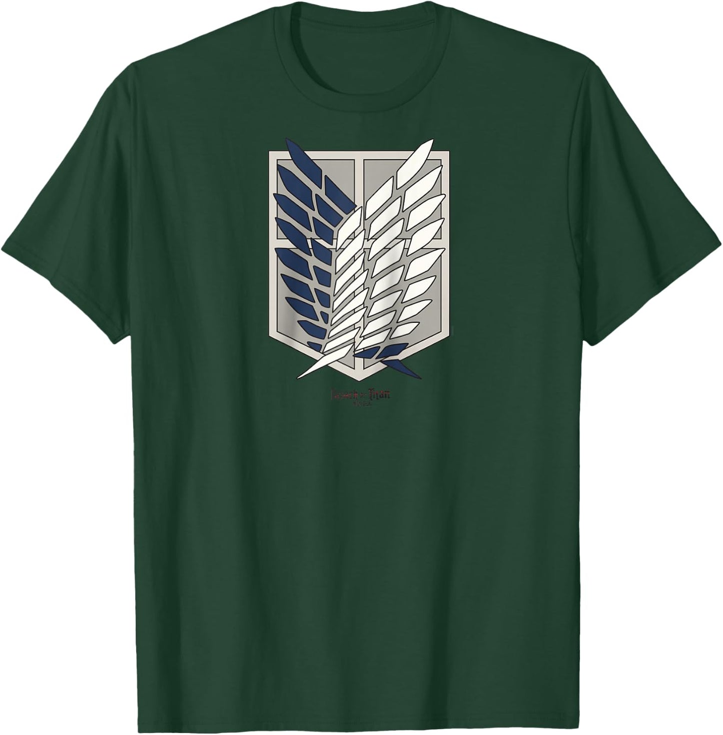 Attack on Titan Scout Regiment Shield AOT Anime Raglan Baseball T-Shirt - T-Shirt | Forest