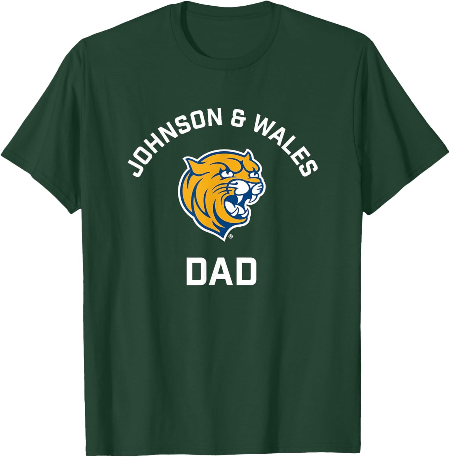 Johnson and Wales University JWU Wildcats Arched Dad T-Shirt - T-Shirt | Forest
