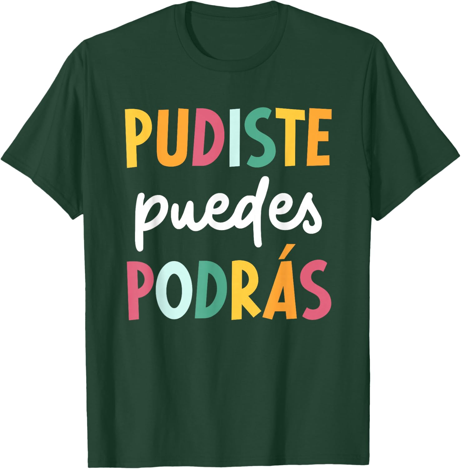 Multilingual Hispanic Heritage Spanish Teacher Maestra T-Shirt - T-Shirt | Forest