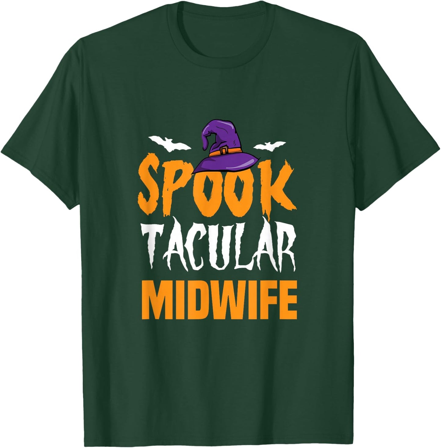 Spooktacular Midwife Halloween Costume T-Shirt - T-Shirt | Forest